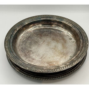 ANTIQUE international silver company serving tray and dish
